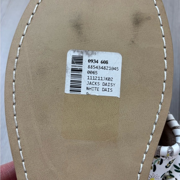 Worn once Jack Rogers White Daisy Sandals - Picture 4 of 7